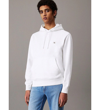 Calvin Klein Jeans Sweatshirt med vvd etikett vit