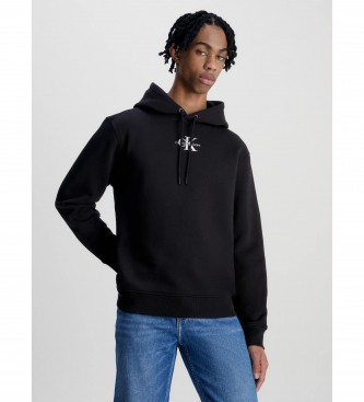 Calvin Klein Jeans Mikina z monogramom črna