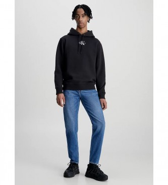 Calvin Klein Jeans Mikina z monogramom črna
