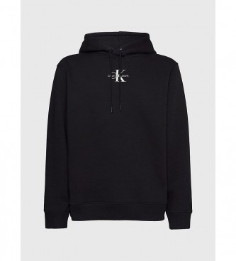 Calvin Klein Jeans Sweatshirt med monogram, sort