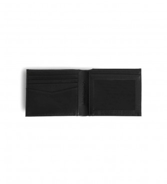 Calvin Klein Jeans Tarjetero de Piel Mono Bifold negro