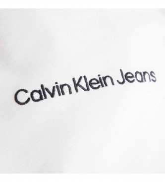 Calvin Klein Jeans Top Asym Corte branco