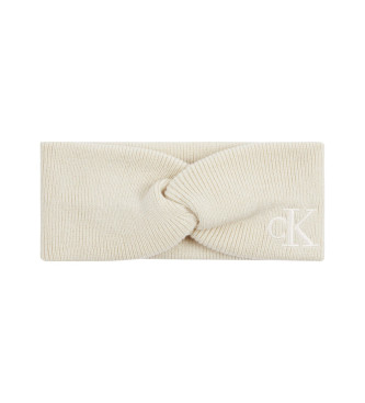 Calvin Klein Jeans Beige hoofdband met kruis