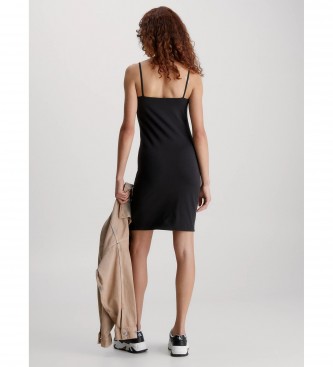 Calvin Klein Jeans Sort kjole med slanke stropper