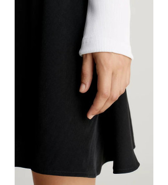Calvin Klein Jeans Elastische jurk met logo zwart, wit