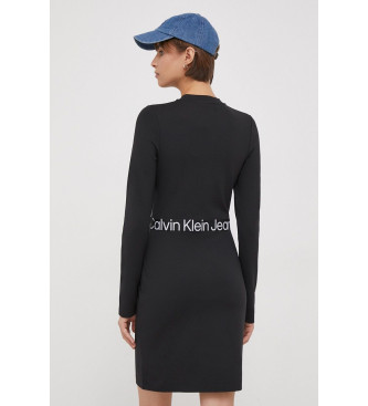 Calvin Klein Jeans Vestido com logótipo preto