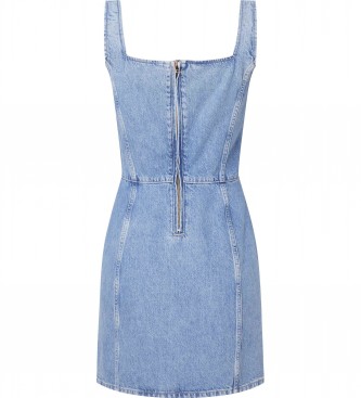 Calvin Klein Jeans Denim jurk Korset blauw