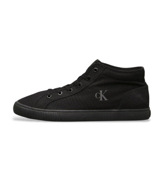 Calvin Klein Jeans Baskets montantes en toile  profil bas, noires