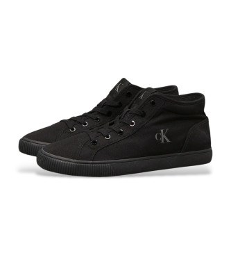 Calvin Klein Jeans Sneakers alte in tela nera a basso profilo