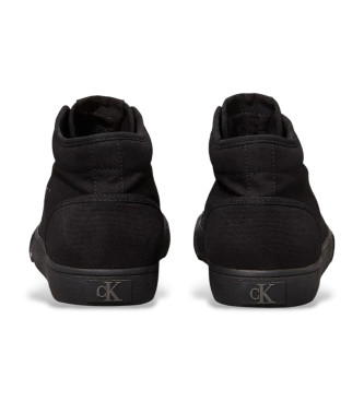 Calvin Klein Jeans Baskets montantes en toile  profil bas, noires