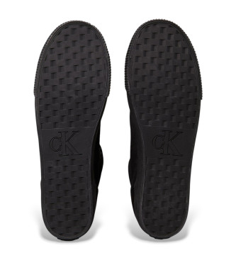 Calvin Klein Jeans Baskets montantes en toile  profil bas, noires