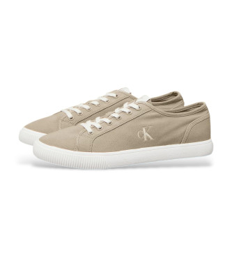 Calvin Klein Jeans Zapatillas de lona de perfil bajo beige