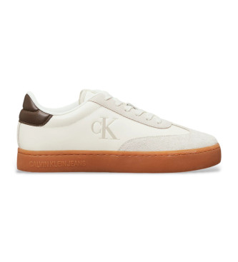 Calvin Klein Jeans Baskets en cuir beige