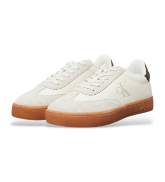 Calvin Klein Jeans Beige leren sportschoenen