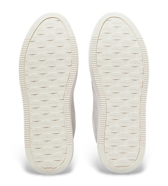 Calvin Klein Jeans Bold Flatf sapatos de couro branco