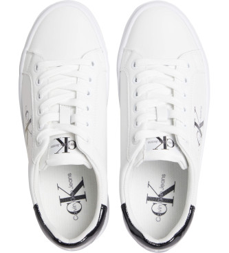 Calvin Klein Jeans Bold Vulc usnjeni čevlji beli