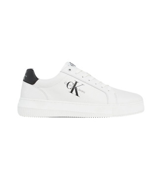 Calvin Klein Jeans Chunky leather Chunky cupsole white trainers