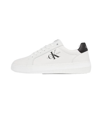 Calvin Klein Jeans Chunky leather Chunky cupsole white trainers