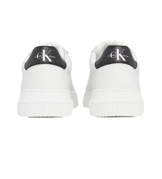 Calvin Klein Jeans Sneakers in pelle bianca con suola spessa