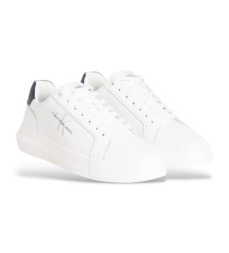 Calvin Klein Jeans Chunky Cupsole Mono leather trainers white