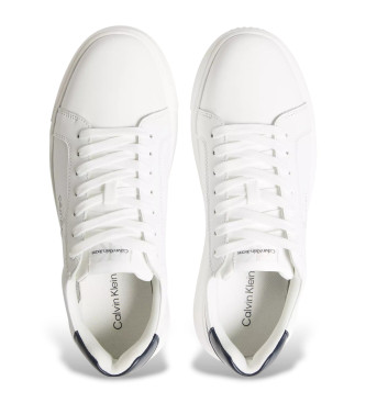 Calvin Klein Jeans Chunky Cupsole Mono leather trainers white