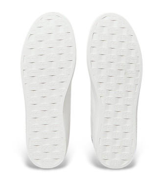 Calvin Klein Jeans Zapatillas de piel Classic cupsole low laceup blanco