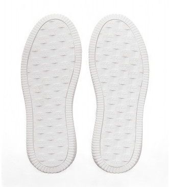 Calvin Klein Jeans Zapatillas de piel logotipo blanco