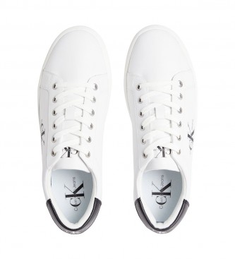 Calvin Klein Jeans Recycled Leather Sneakers white