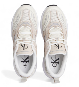 Calvin Klein Jeans Reto tennis white leather trainers