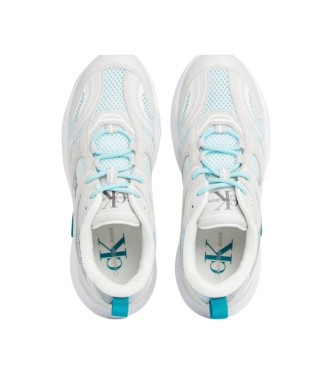 Calvin Klein Jeans Sneaker Retro Tennis in pelle blu