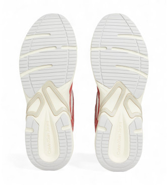 Calvin Klein Jeans Zapatillas de piel Retro Tennis beige, rojo