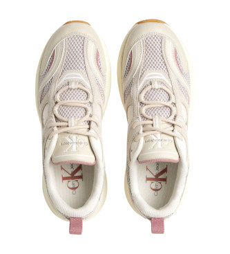 Calvin Klein Jeans Sneaker Retro Tennis in pelle beige