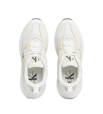 Calvin Klein Jeans Zapatillas de piel Retro Tennis blanco