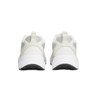 Calvin Klein Jeans Sneaker Retro Tennis in pelle bianca