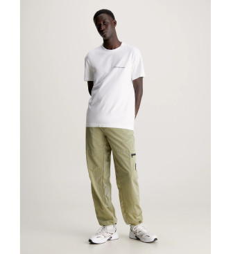 Calvin Klein Jeans Skórzane tenisówki retro w kolorze białym