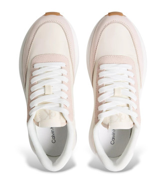 Calvin Klein Jeans Runner beige leather trainers