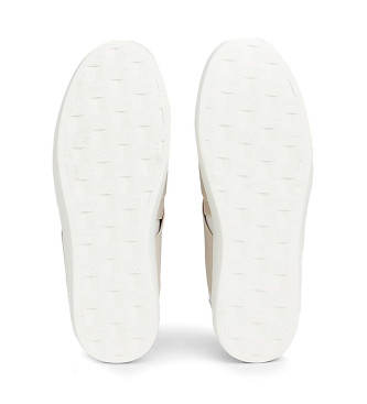 Calvin Klein Jeans White leather slip-on trainers