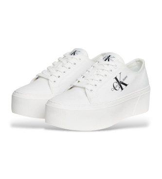 Calvin Klein Jeans Baskets  semelle compense Flatform+ blanc