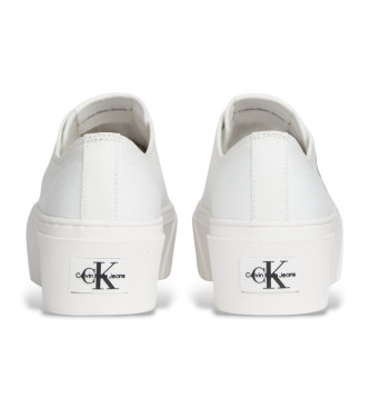 Calvin Klein Jeans Baskets  semelle compense Flatform+ blanc