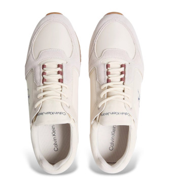 Calvin Klein Jeans Beżowe buty sportowe Retro Runner MG