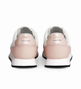 Calvin Klein Jeans Runner Low Lace Mix Ml Met sneakers bianche e rosa