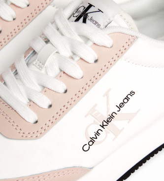 Calvin Klein Jeans Trainers Runner Laag Kant Mix Ml Met wit, roze