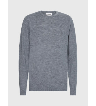 Calvin Klein Pullover aus Merinowolle grau