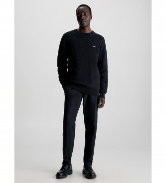 Calvin Klein Camisola de estrutura preta