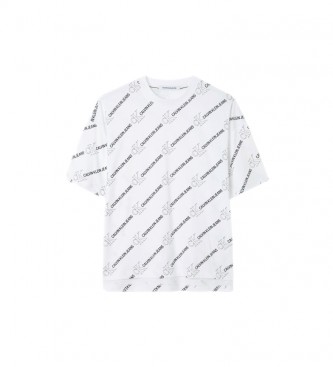 Calvin Klein T-shirt com logótipo branco