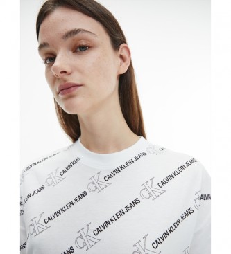 Calvin Klein T-shirt avec logo, blanc