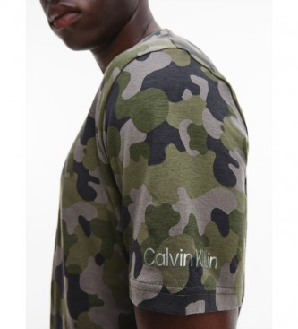 Calvin Klein T-shirt Lounge - Galvanizado verde militar