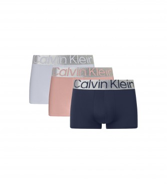 Calvin Klein Lot de 3 boxers taille basse multicolores