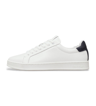 Calvin Klein Low Top Lace Up lder-sneakers hvid