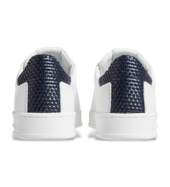 Calvin Klein Sneakers basse in pelle bianca con lacci